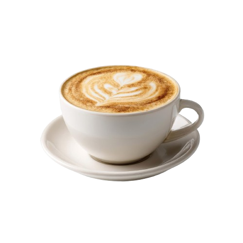 Creamy hot coffee